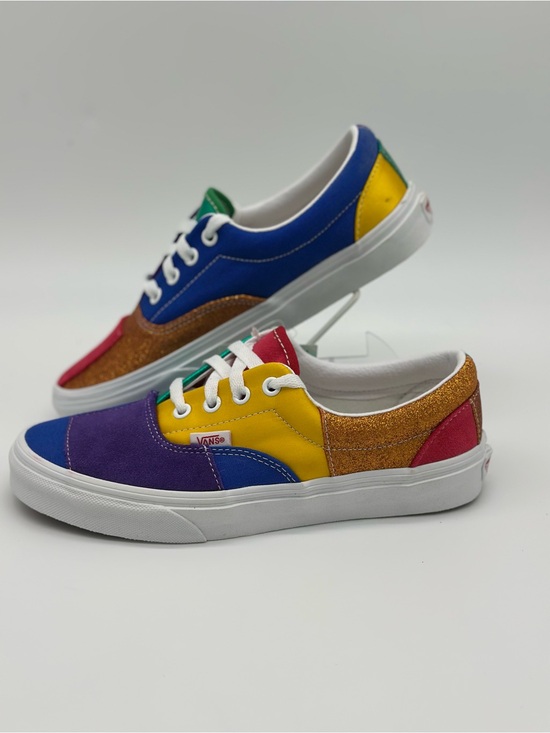 Vans Shoes - Vans Multi-Color Low Top Sneakers in Purple, Blue, Yellow, Red, Gold